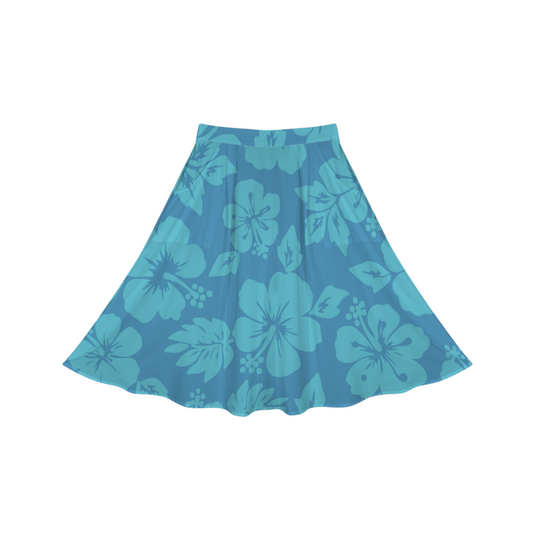 Ohana Hibiscus Midi Skirt