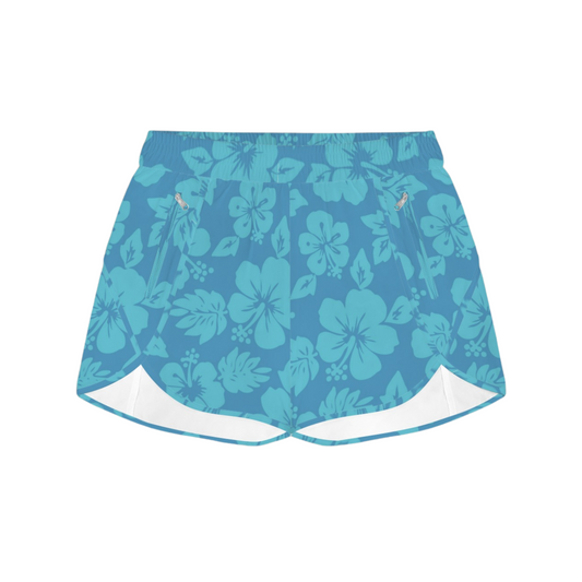 Ohana Hibiscus Running Shorts