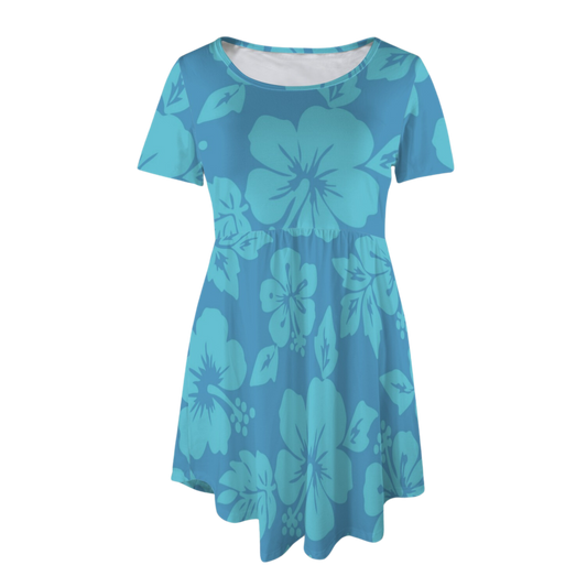 Stitch Hibiscus Tee Shirt Dress