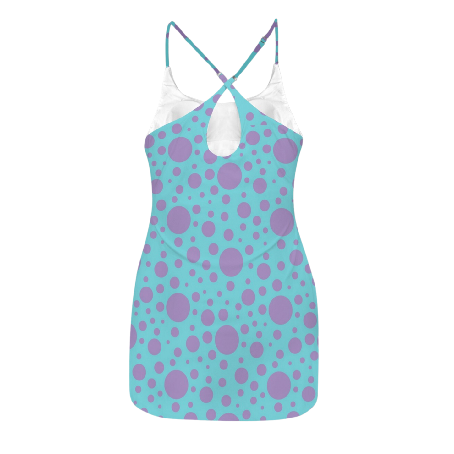 Sull E Dots Criss Cross Back Active Dress