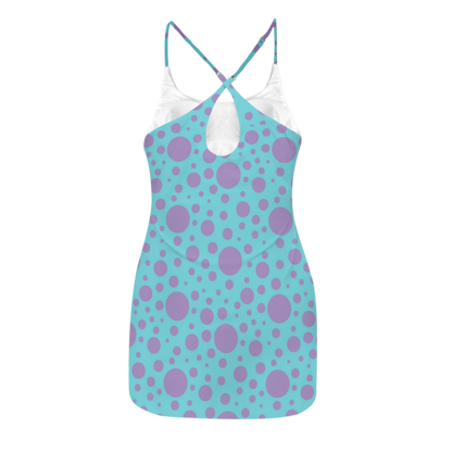 Sull E Dots Criss Cross Back Active Dress