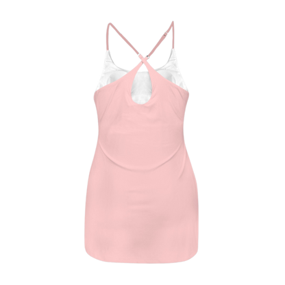 Cultured Swine Pink Criss Cross Back Active Dress