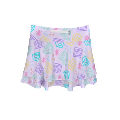 Spinning Teacups Ruffle Active Skort