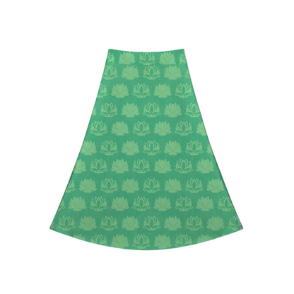 Tiana Green Lotus Crossover Midi Skort