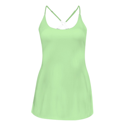 Tia Green Criss Cross Back Active Dress