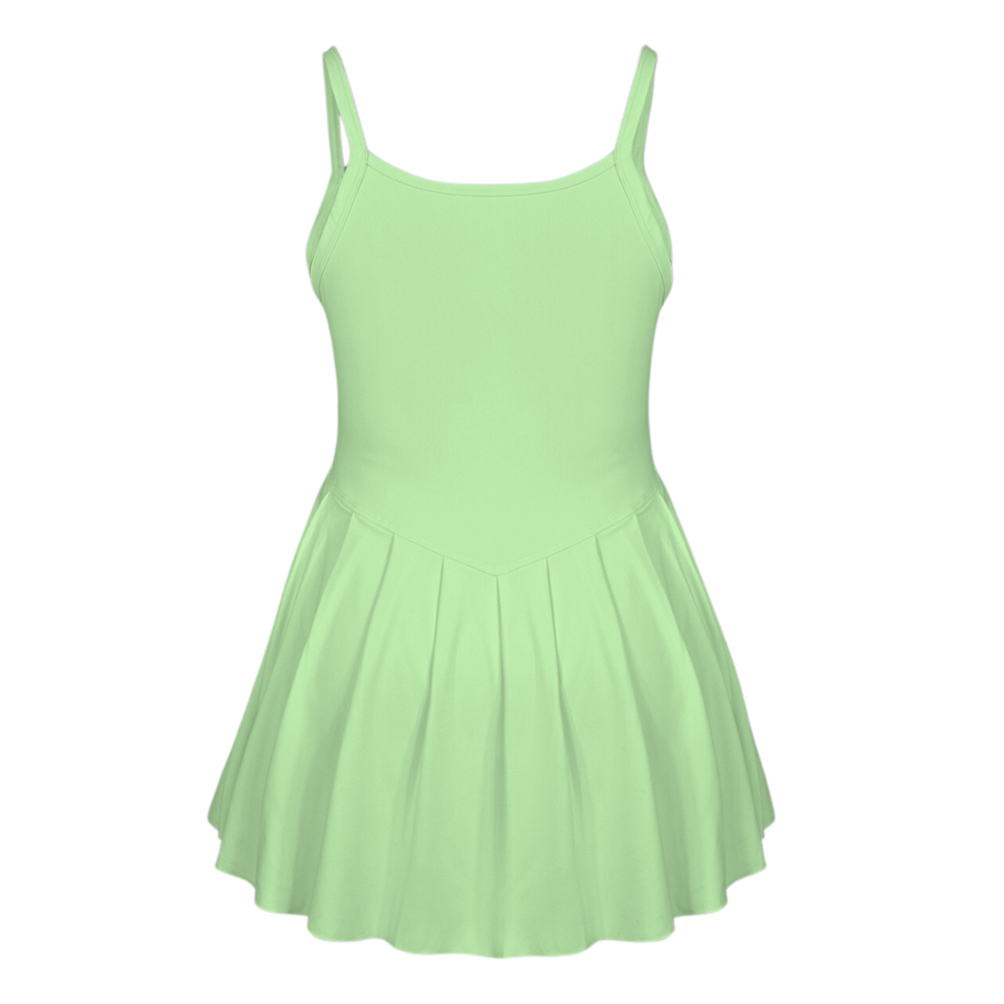 Tia Green Pleat Skirt Active Dress