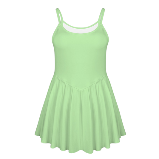 Tia Green Pleat Skirt Active Dress