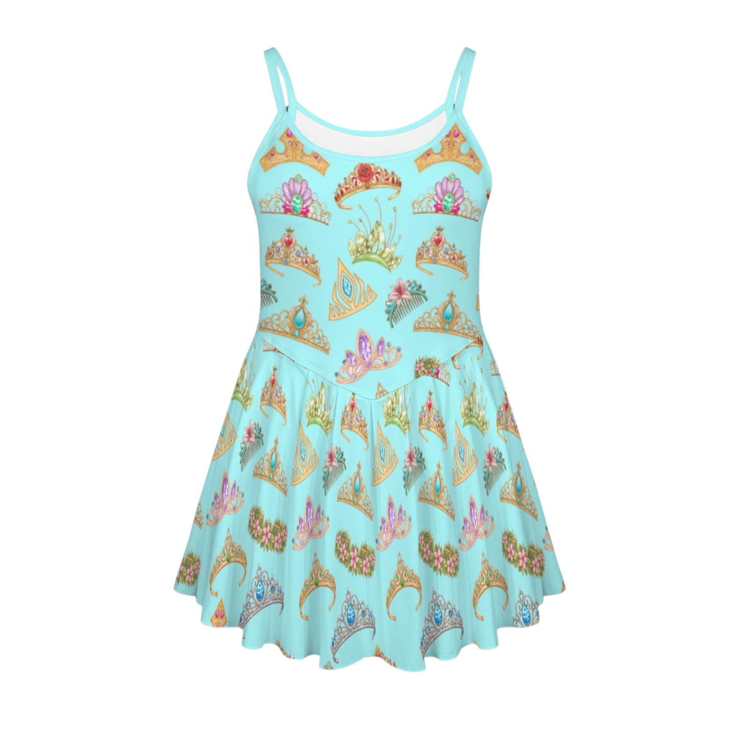 Princess Tiara Pleat Skirt Active Dress