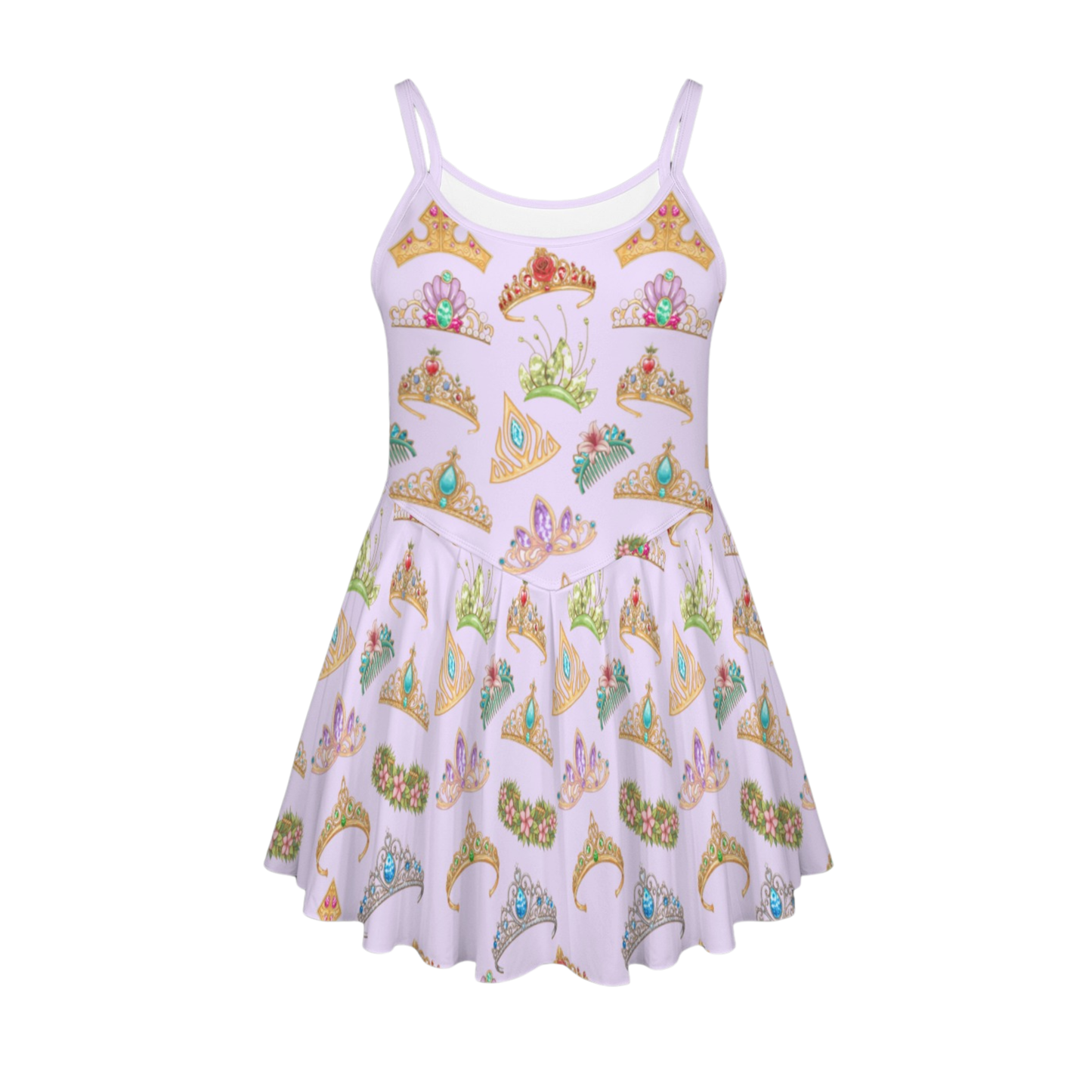 Princess Tiara Pleat Skirt Active Dress