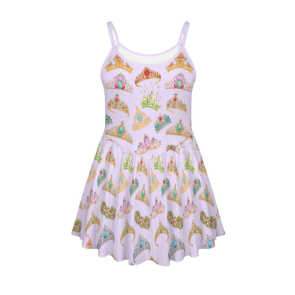 Princess Tiara Pleat Skirt Active Dress