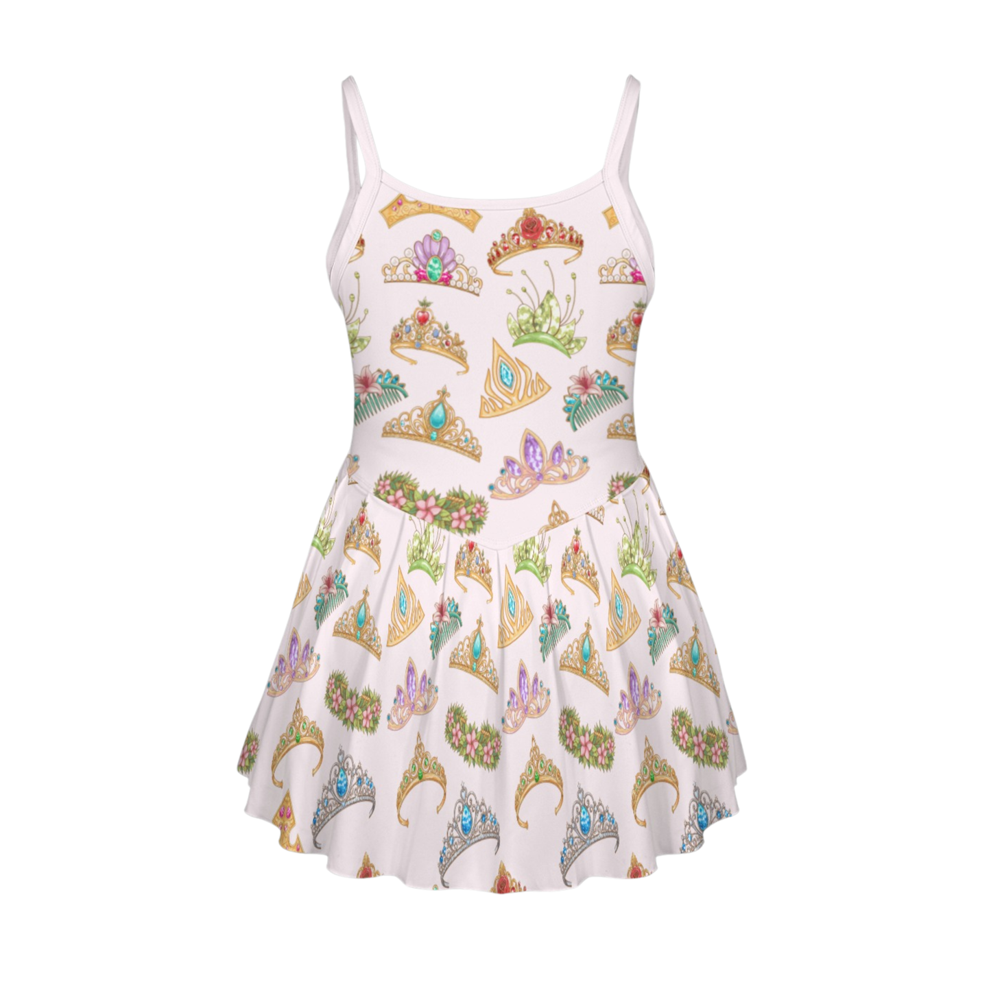 Princess Tiara Pleat Skirt Active Dress