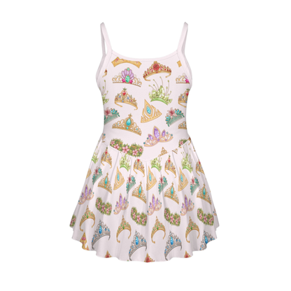 Princess Tiara Pleat Skirt Active Dress