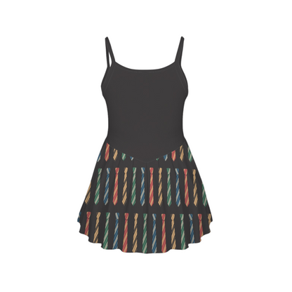 Wizard Ties Pleat Skirt Active Dress