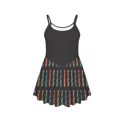 Wizard Ties Pleat Skirt Active Dress