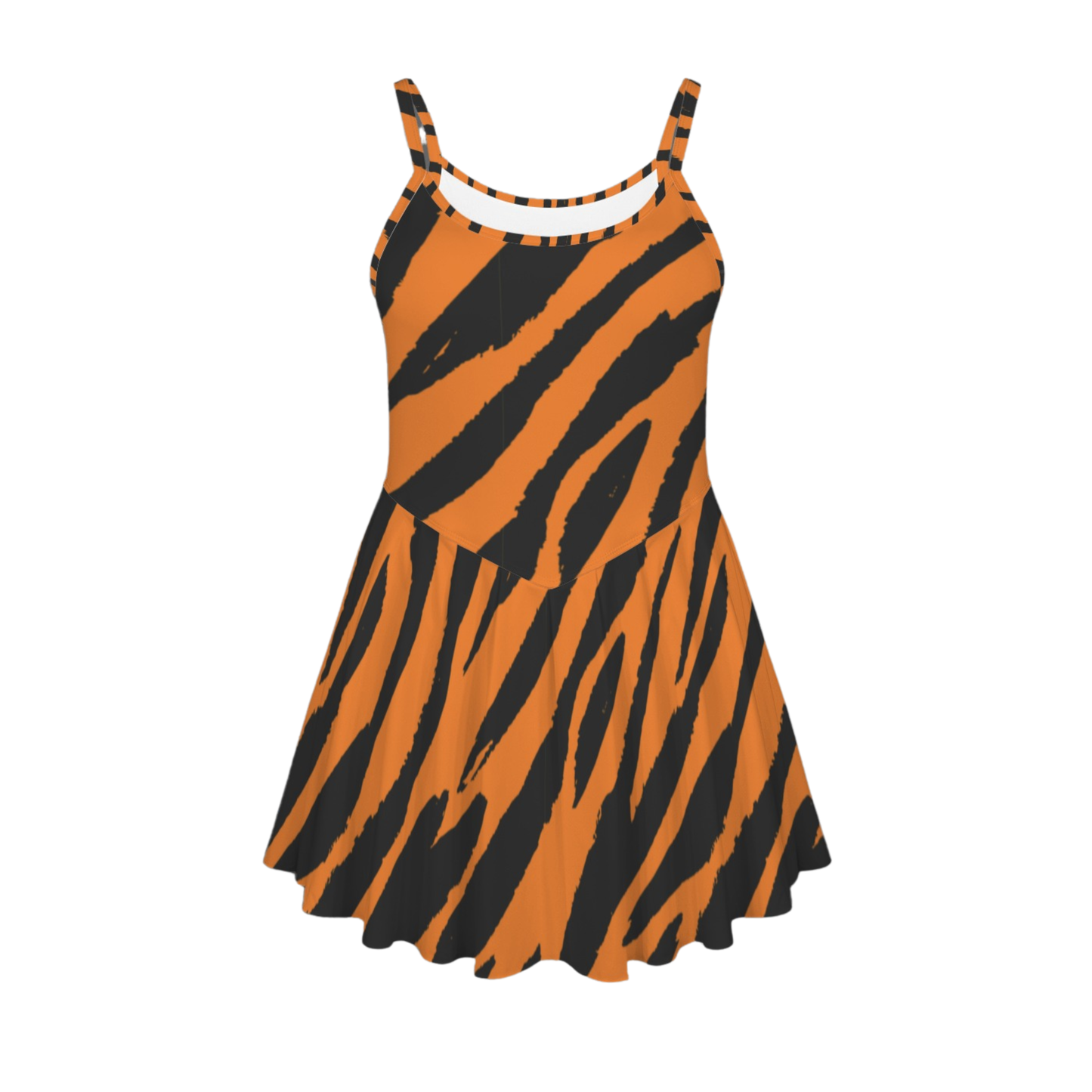Animal Print Pleat Skirt Active Dress