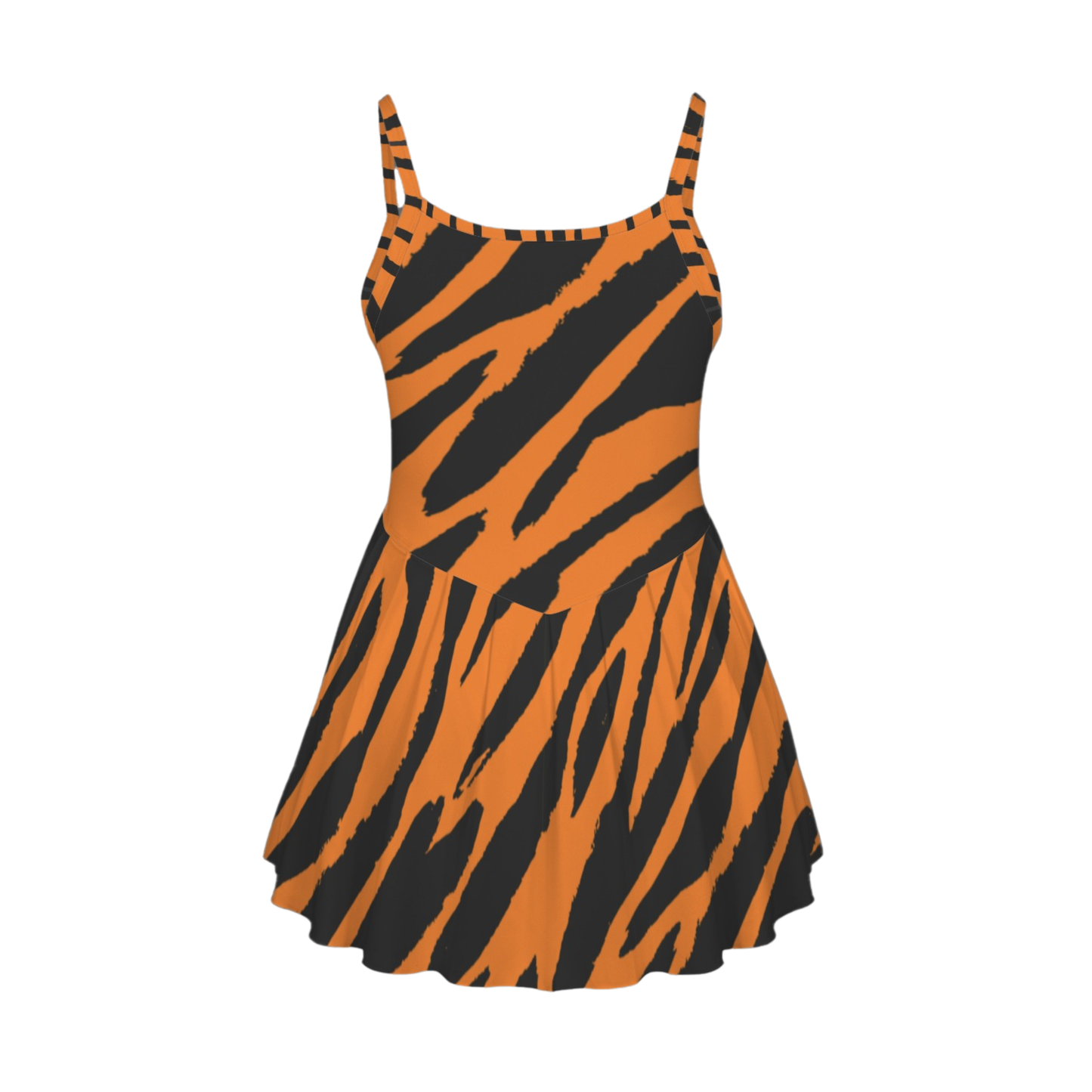 Animal Print Pleat Skirt Active Dress