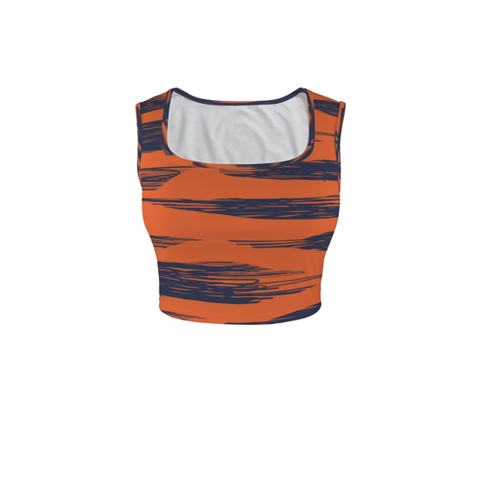 Bouncin' Tiger Square Neck Crop Top