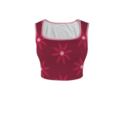 Tight Rope Walker Square Neck Crop Top
