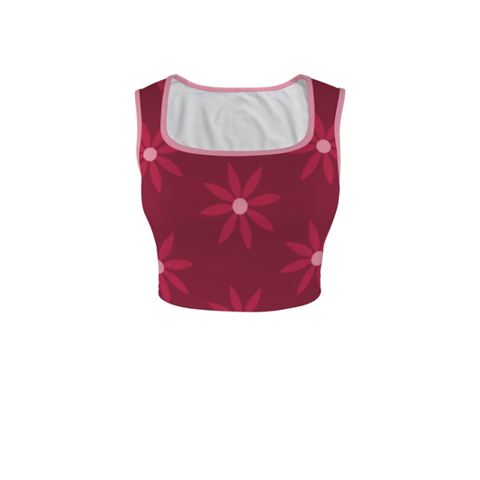 Tight Rope Walker Square Neck Crop Top