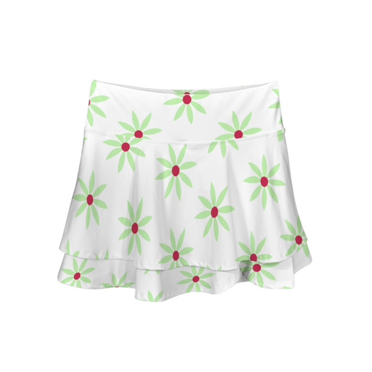 Tight Rope Walker Ruffle Active Skort