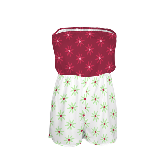 Tight Rope Walker Strapless Romper