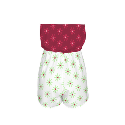 Tight Rope Walker Strapless Romper
