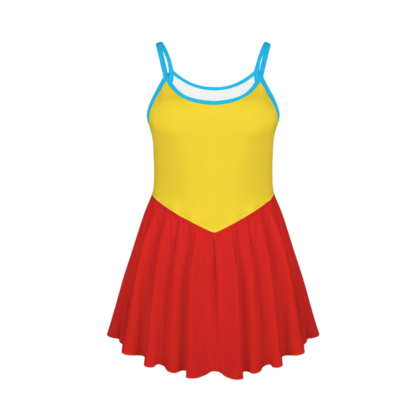 Tweedles Colorblock Pleat Skirt Active Dress