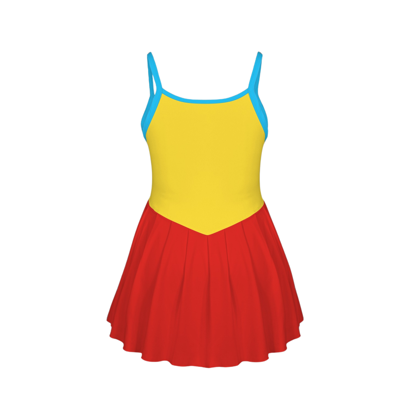 Tweedles Colorblock Pleat Skirt Active Dress