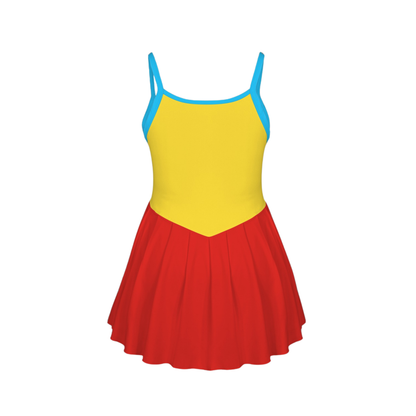 Tweedles Colorblock Pleat Skirt Active Dress