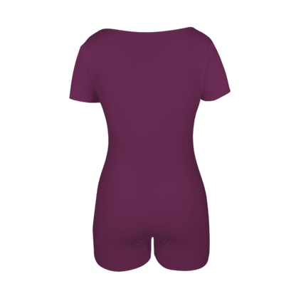 Voodoo Maroon Onez Tee Active Romper