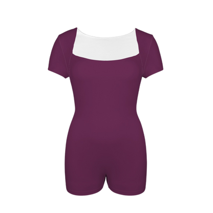 Voodoo Maroon Onez Tee Active Romper