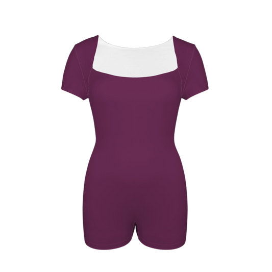 Voodoo Maroon Onez Tee Active Romper