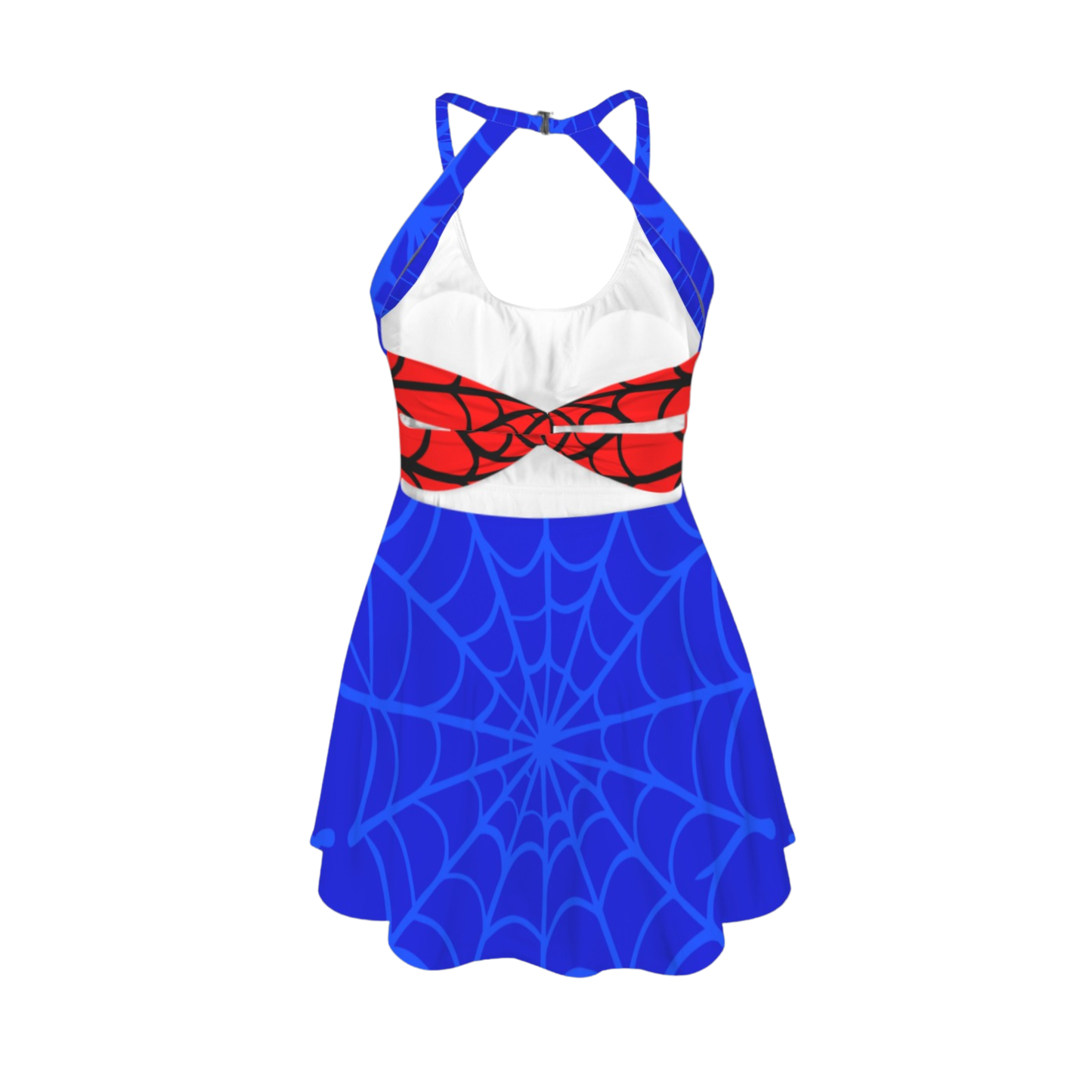Web Hero Open Back Flare Skirt Active Dress