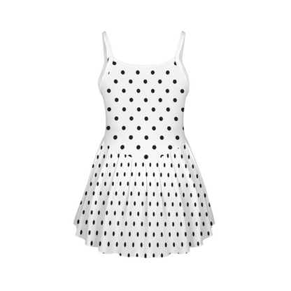 Miss Mouse Polka Dots Pleat Skirt Active Dress