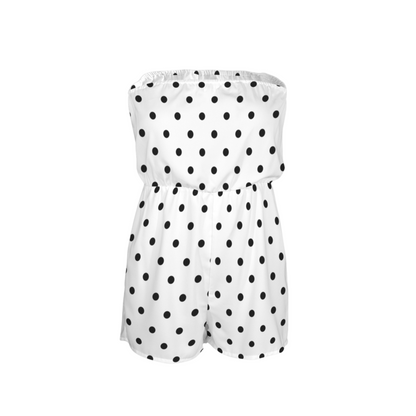 Minnie Dots Strapless Romper