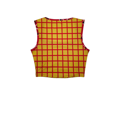 Sheriff Square Neck Crop Top