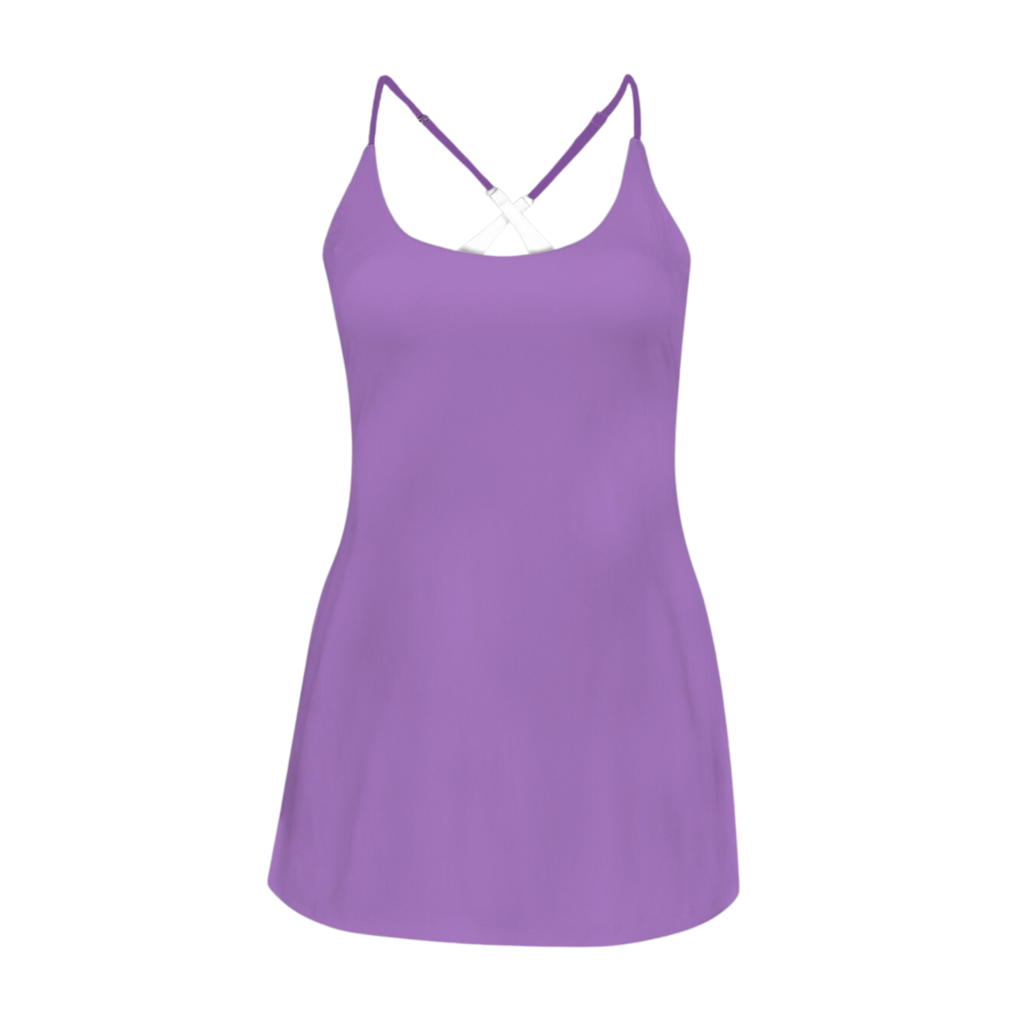 Wrong Potion Purple Criss Cross Back Active Dress