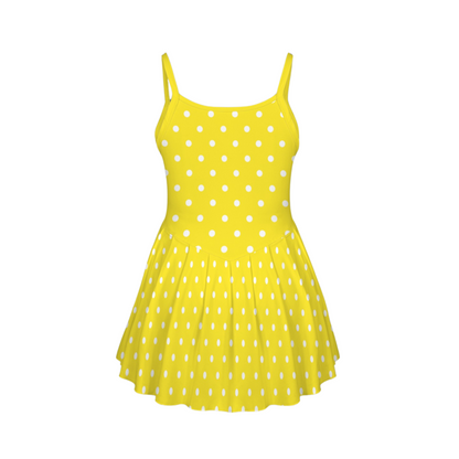 Miss Mouse Polka Dots Pleat Skirt Active Dress