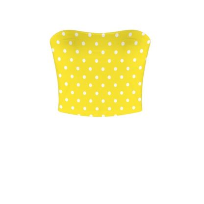 Minnie Dots Crop Tube Top